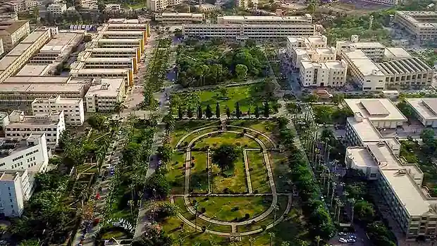 Mansoura University campus in Egypt