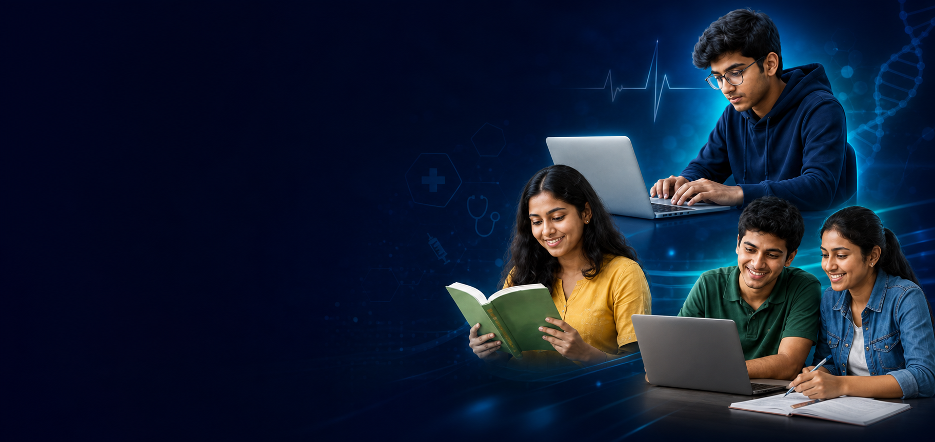 MBBS and NEET aspirants studying together