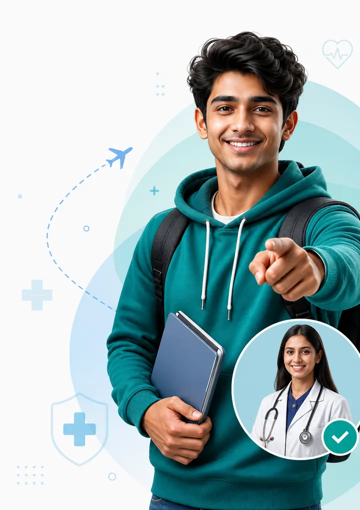 Student receiving free MBBS counselling guidance from a doctor