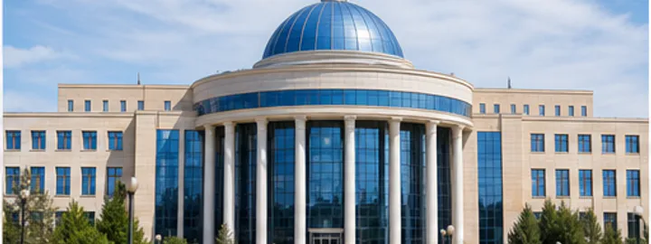 Astana Medical University campus illustration
