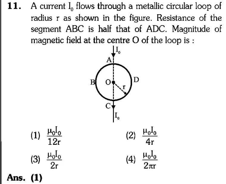 NEET 2026 Physics Question 11 source crop